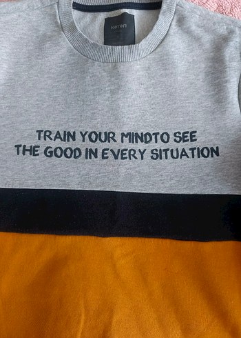 Erkek Çocuk Gri Renk Kemerli Sweatshirt - Görsel 2