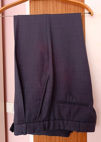 Blue grey  renk kumaş Erkek Pantolon - Görsel 5