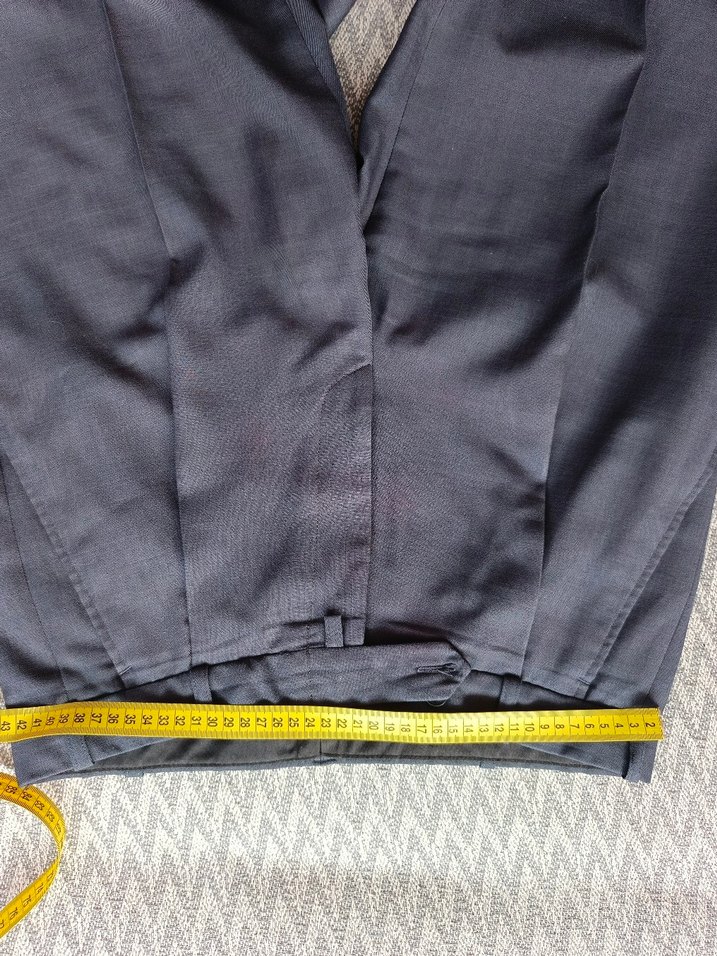 Blue grey  renk kumaş Erkek Pantolon - Görsel 2