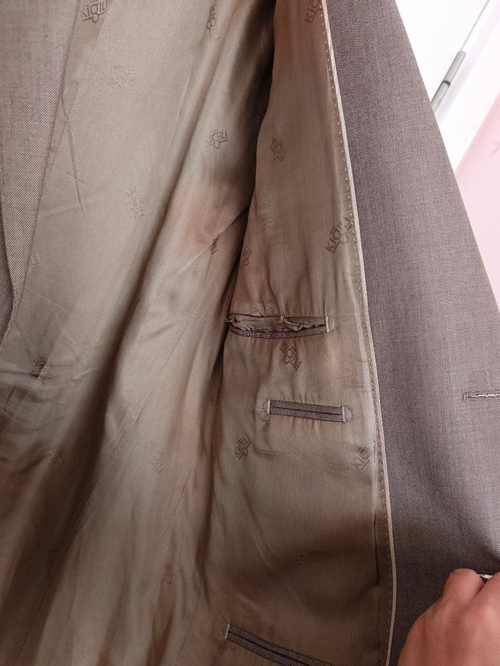 Bej Düğmeli Erkek ceket - Görsel 3