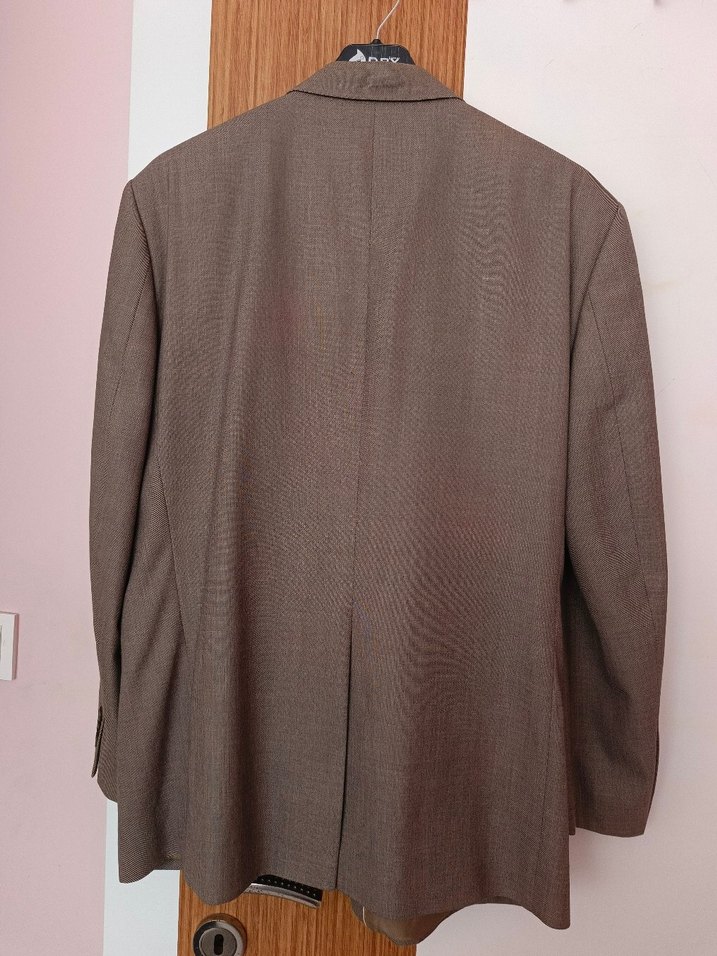 Bej Düğmeli Erkek ceket - Görsel 5