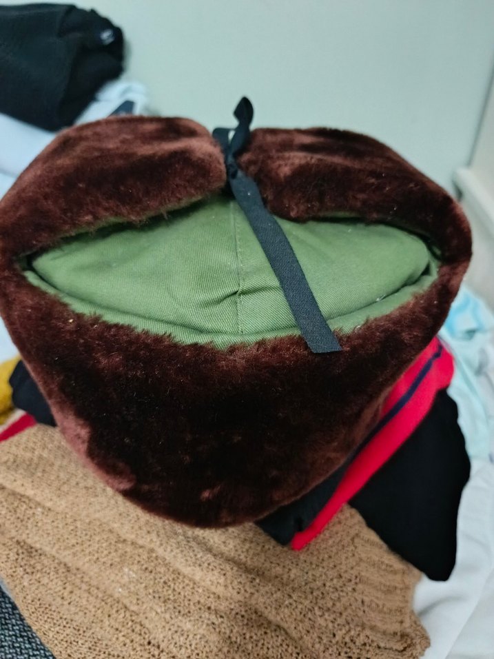 Kahverengi Peluş Detaylı Kadın & Erkek Şapka - Görsel 5