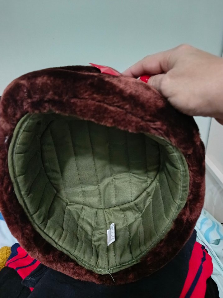 Kahverengi Peluş Detaylı Kadın & Erkek Şapka - Görsel 2