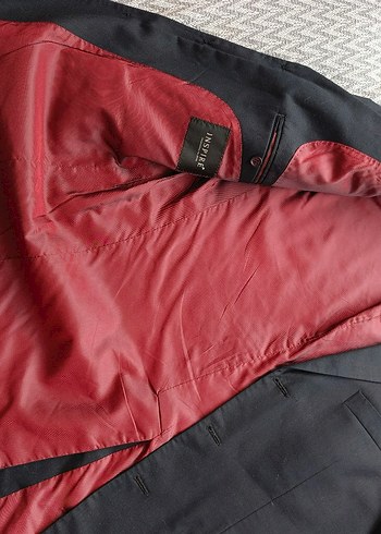 Düğmeli Klasik Lacivert Erkek Takım Elbise Ceketi - Görsel 2