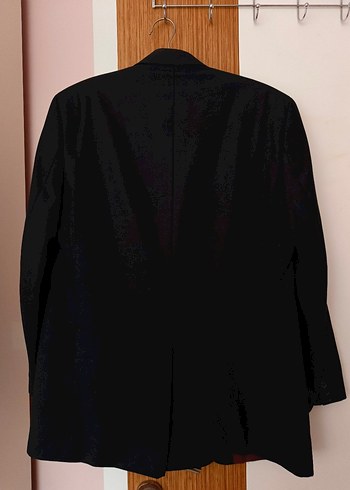 Düğmeli Klasik Lacivert Erkek Takım Elbise Ceketi - Görsel 9