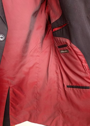 Düğmeli Klasik Lacivert Erkek Takım Elbise Ceketi - Görsel 6