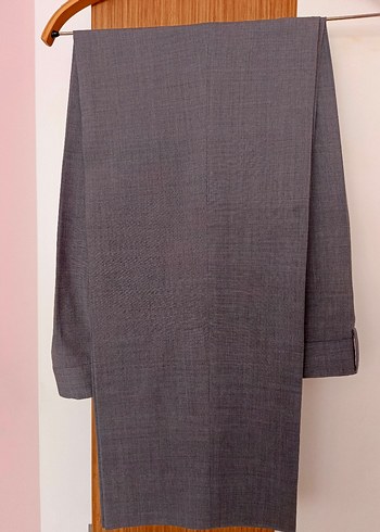 Açık gri erkek kumaş pantolon - Görsel 5