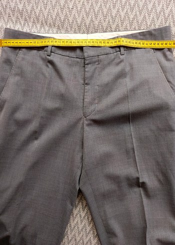 Açık gri erkek kumaş pantolon - Görsel 3