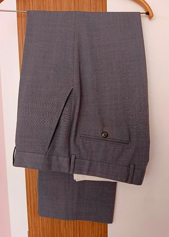 Açık gri erkek kumaş pantolon - Görsel 6