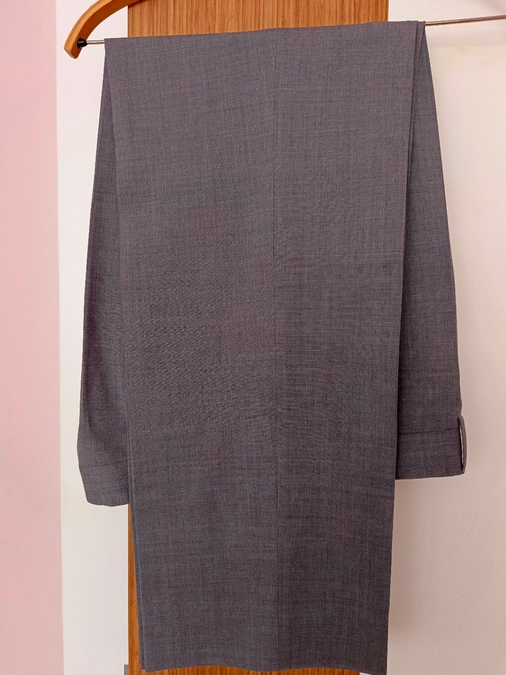 Açık gri erkek kumaş pantolon - Görsel 5