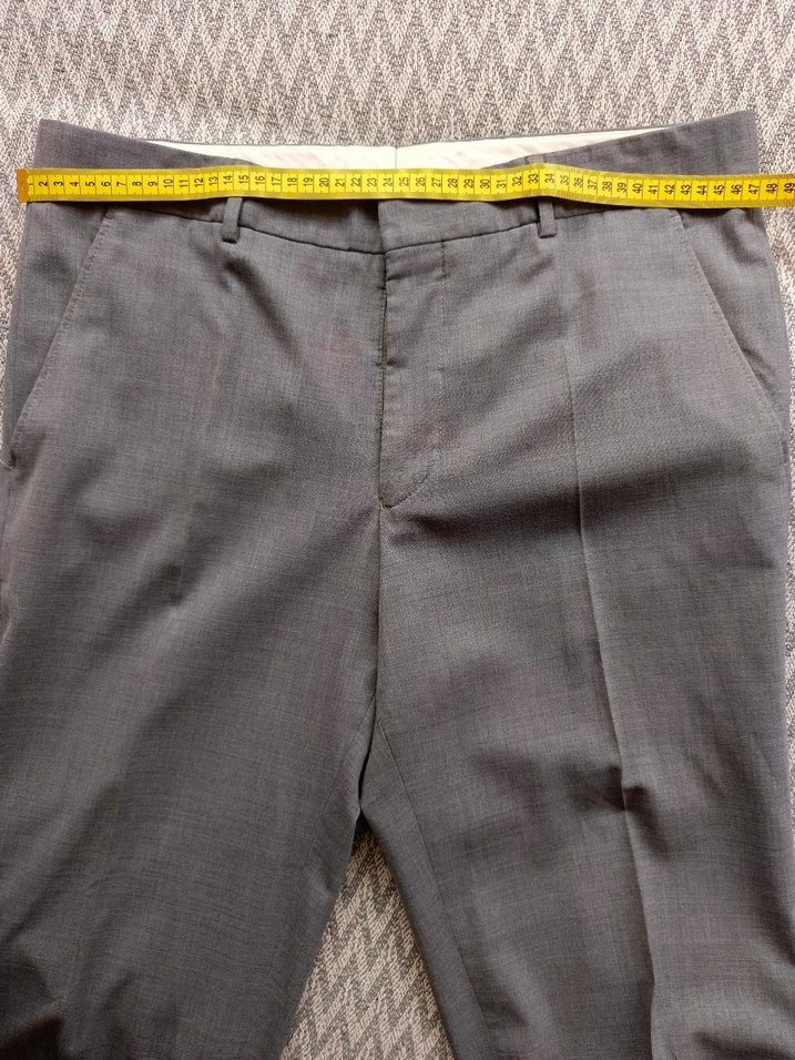 Açık gri erkek kumaş pantolon - Görsel 3