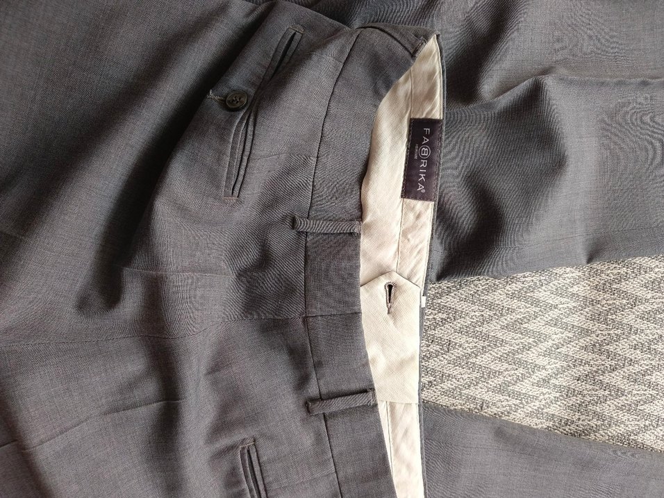 Açık gri erkek kumaş pantolon - Görsel 4