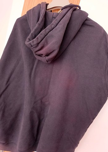 Gri Kapüşonlu Fermuarlı Erkek Polar - Görsel 4