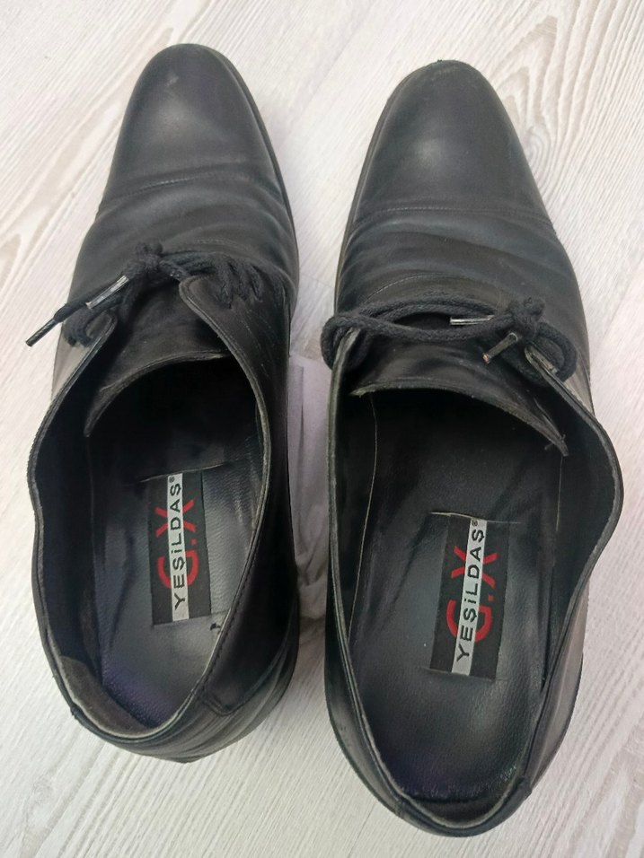 Erkek Klasik Siyah Deri Ayakkabı - Görsel 4