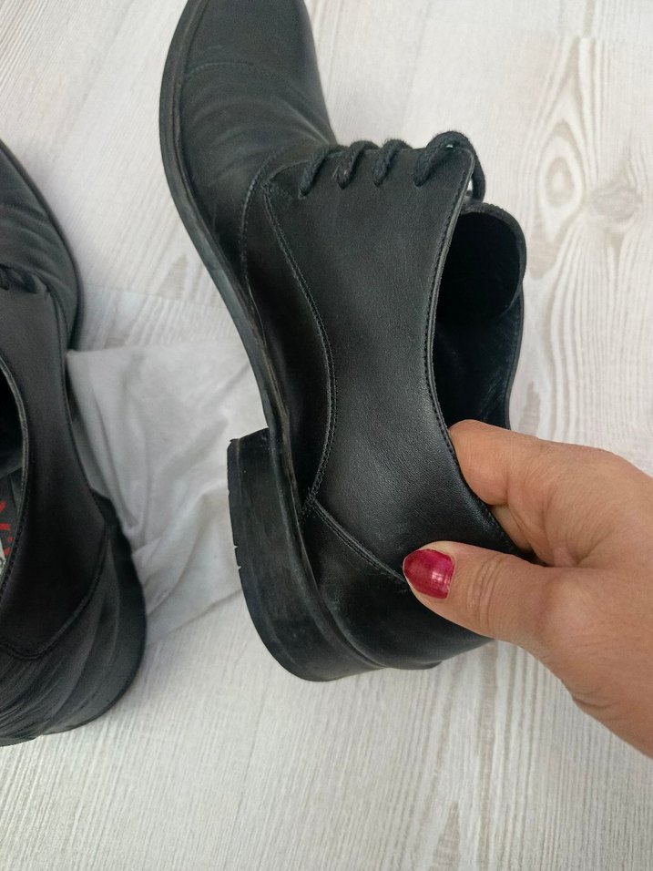 Erkek Klasik Siyah Deri Ayakkabı - Görsel 5