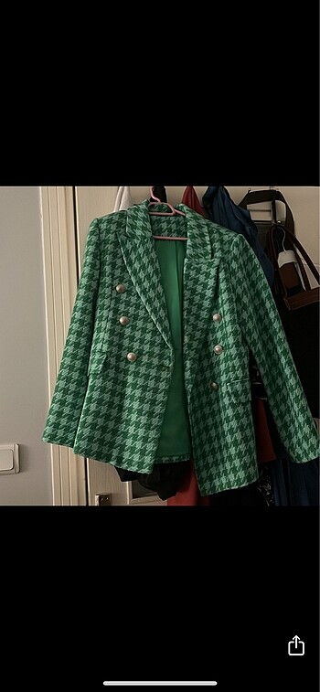 yeşil blazer ceket