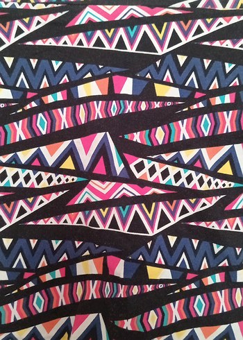 LC Waikiki Renkli Bohem Mini Etek