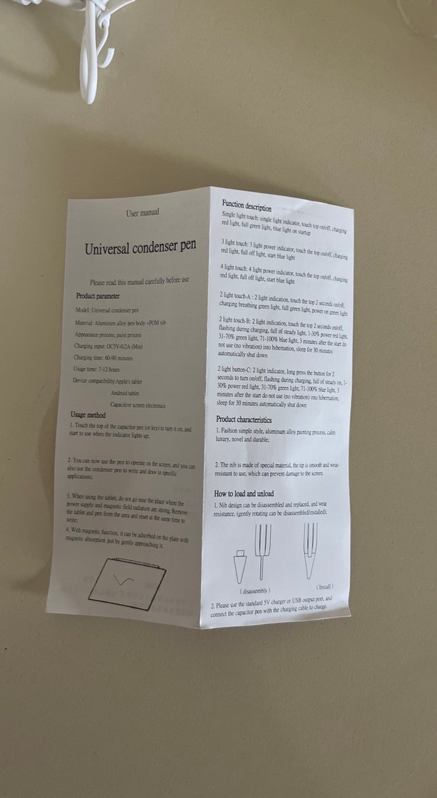 Beyaz Evrensel Stylus Kalem - Görsel 2