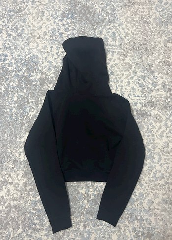 Siyah Kapüşonlu  Sweatshirt - Görsel 2