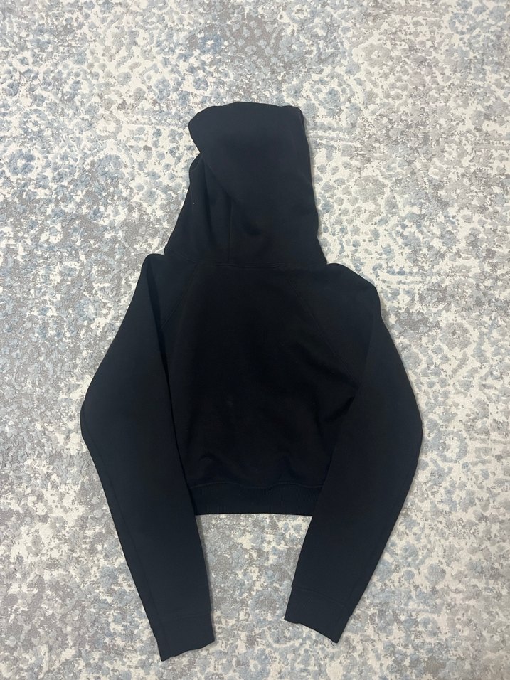 Siyah Kapüşonlu  Sweatshirt - Görsel 2