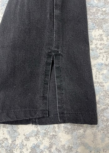 Siyah Bol Kesim Denim Jean - Görsel 2