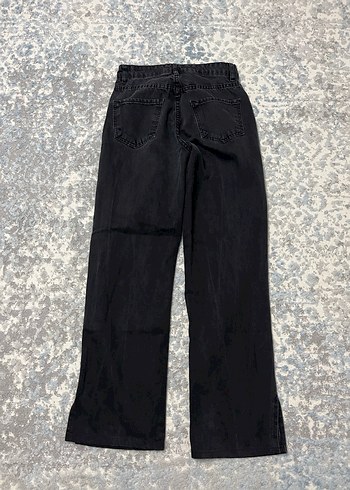 Siyah Bol Kesim Denim Jean - Görsel 3