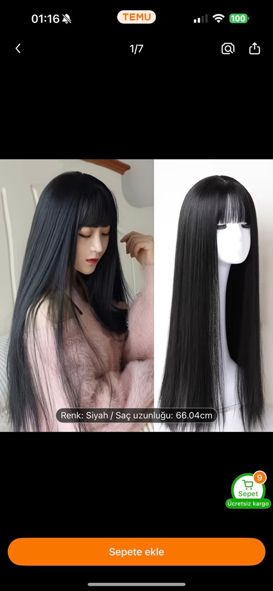 Siyah peruk - Görsel 2