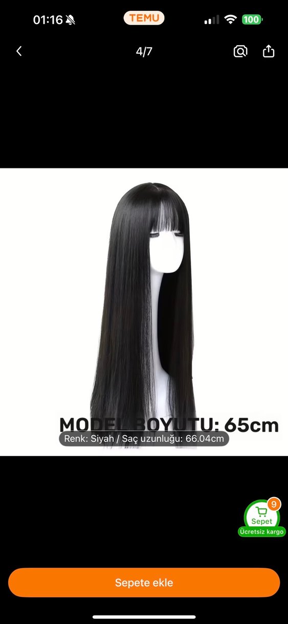 Siyah peruk - Görsel 3