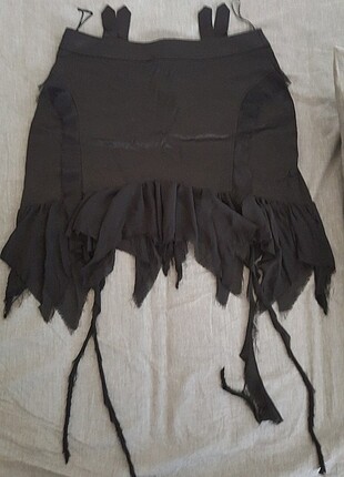 Gotik Siyah Mini Etek