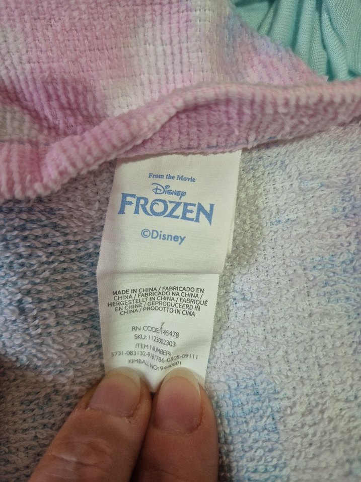 Kız Çocuk Kapüşonlu Baskılı Havlu Panço - Görsel 3