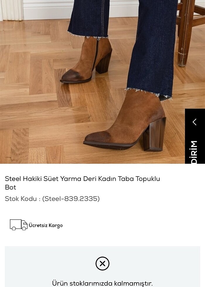 İlvi Steel Hakiki Süet Yarma Deri Kadın Topuklu Ayakkabı - Görsel 2