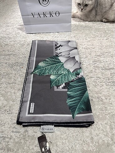 Orjinal Vakko İpek Eşarp - Görsel 7