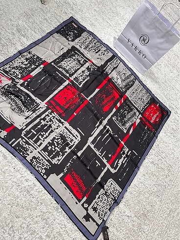 Orjinal Vakko İpek Eşarp - Görsel 6