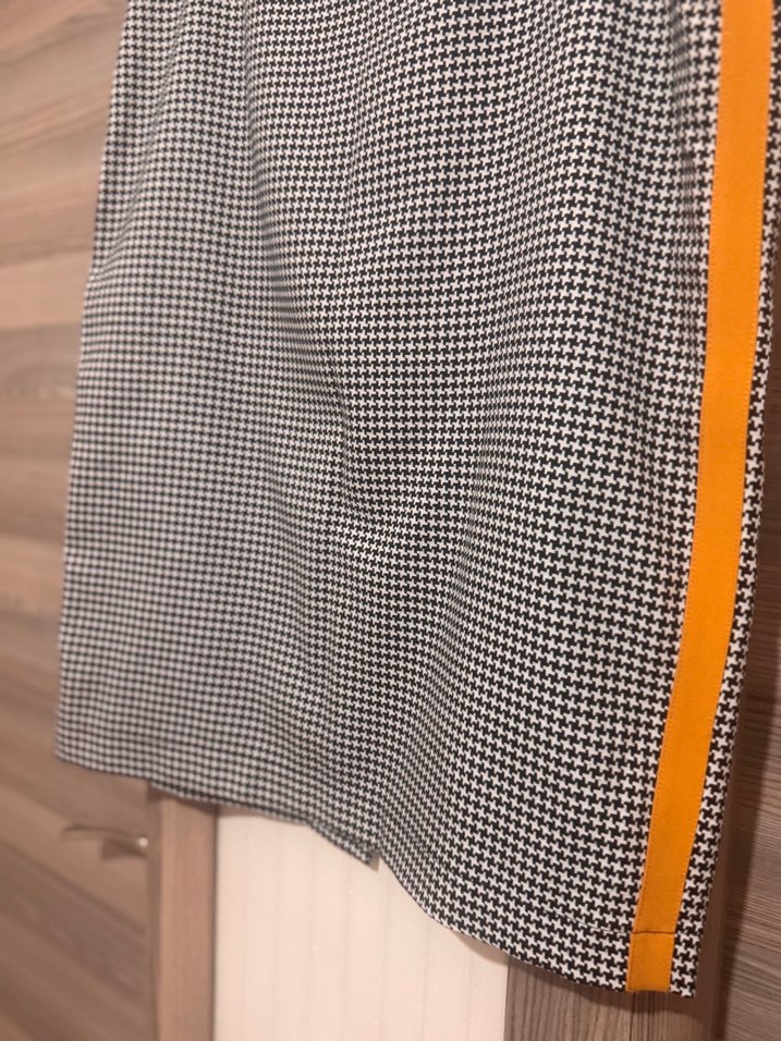 Gri Ekose Midi Etek - Görsel 2