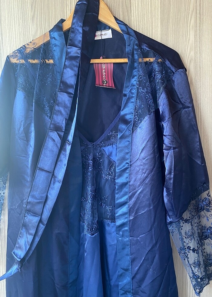 Saten Gecelik Takım - Görsel 3