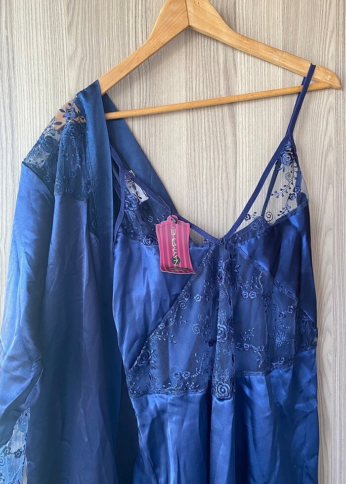 Saten Gecelik Takım - Görsel 5