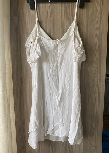 Beyaz mini elbise - Görsel 4