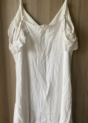 Beyaz mini elbise - Görsel 6