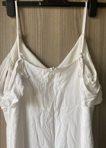 Beyaz mini elbise - Görsel 5