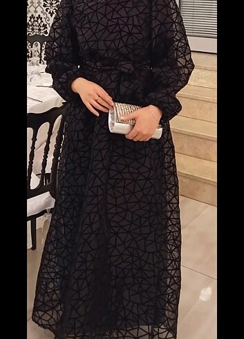 Siyah tesettür abiye
