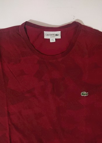 Lacoste bordo erkek tişörtü - Görsel 3