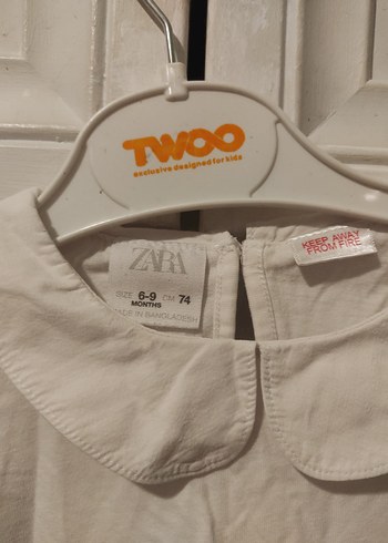 ZARA Kız Çocuk Beyaz BLUZ - Görsel 2