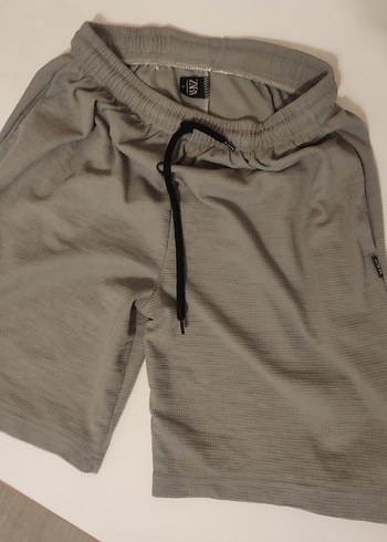 ZARA ERKEK Gri Rahat Kesim Spor Şort - Görsel 4