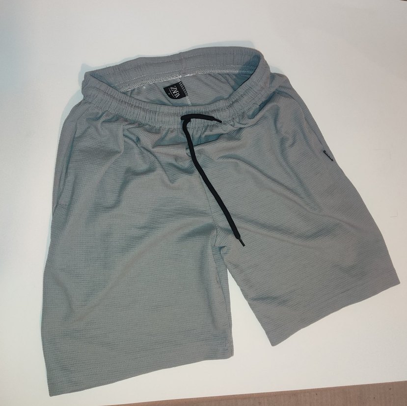 ZARA ERKEK Gri Rahat Kesim Spor Şort - Görsel 2