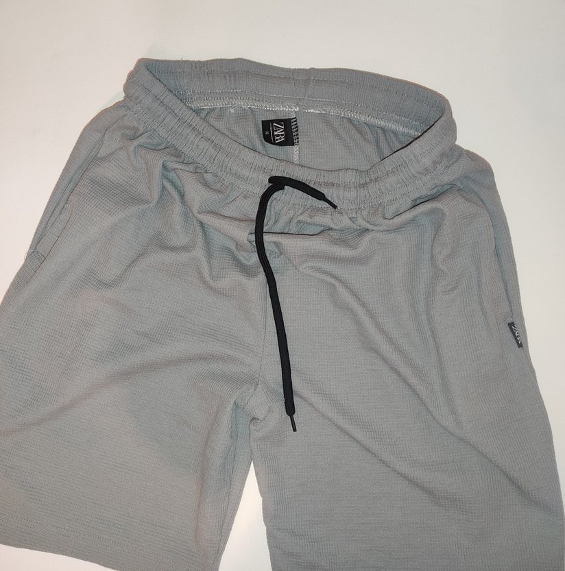 ZARA ERKEK Gri Rahat Kesim Spor Şort - Görsel 3