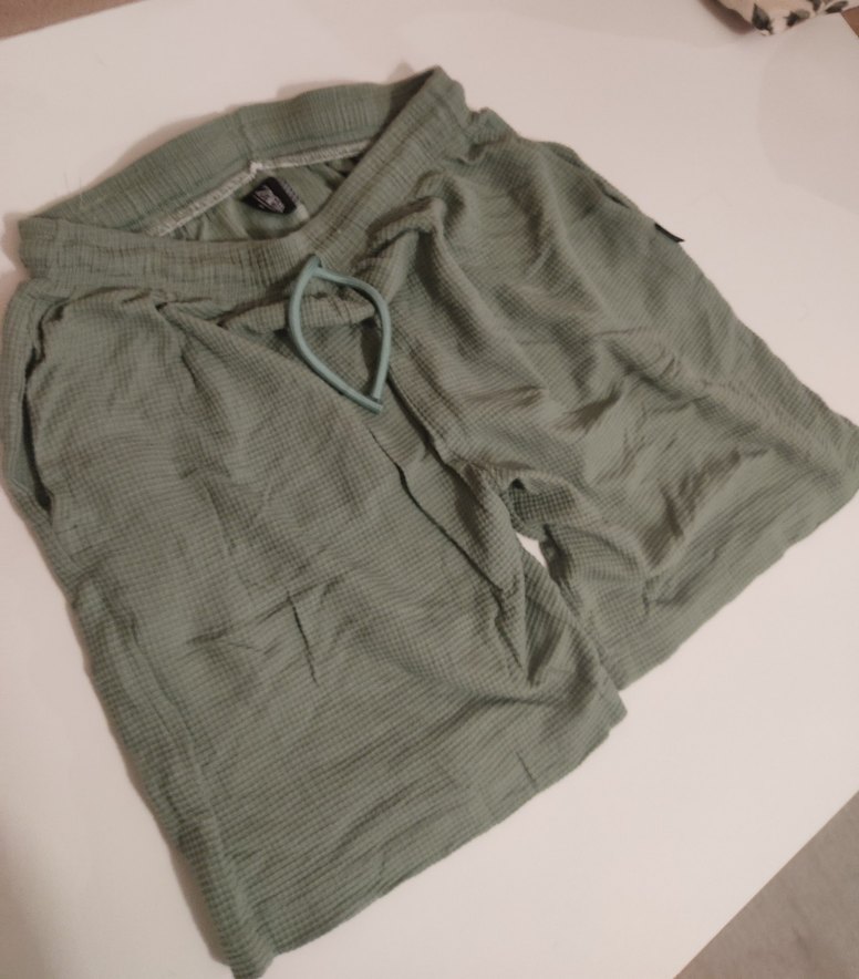 ZARA ERKEK şu yeşili Keten Salaş Mini Şort - Görsel 5