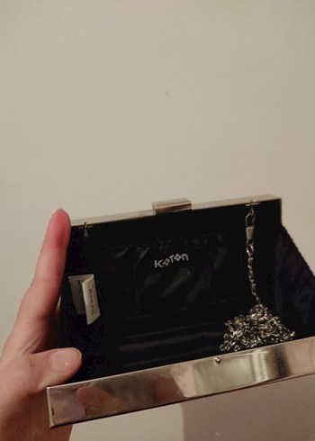 KOTON YILAN DERİSİ GÖRÜNÜMLÜ EL ÇANTASI - Görsel 2