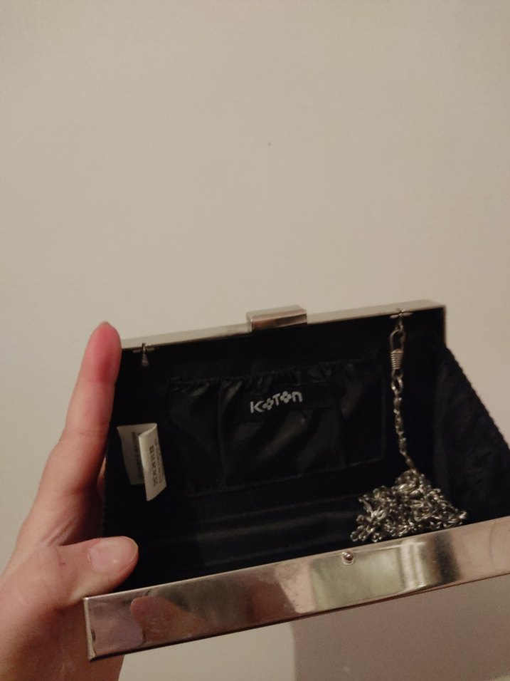 KOTON YILAN DERİSİ GÖRÜNÜMLÜ EL ÇANTASI - Görsel 2