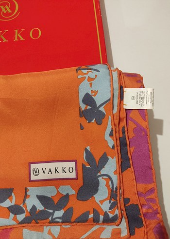 VAKKO TURUNCU EŞARP - Görsel 2