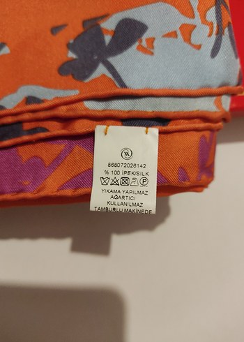 VAKKO TURUNCU EŞARP - Görsel 3